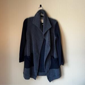 Anthropologie Saturday Sunday Ansley Navy Cardigan Long Sweater Women’s Small